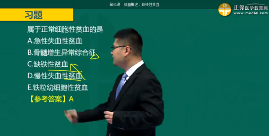 贫血的红细胞形态分类