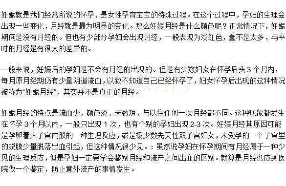 妊娠月经