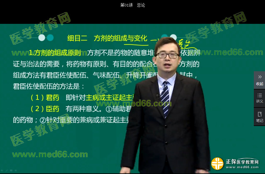 【姜逸】中医执业医师资格考试方剂学0元精选课讲义