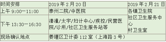 姜堰区执业医师现场审核时间