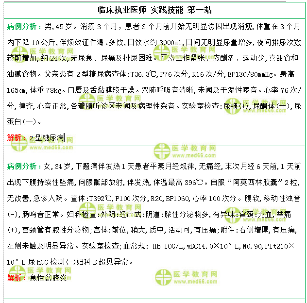 临床执业医师实践技能考试题