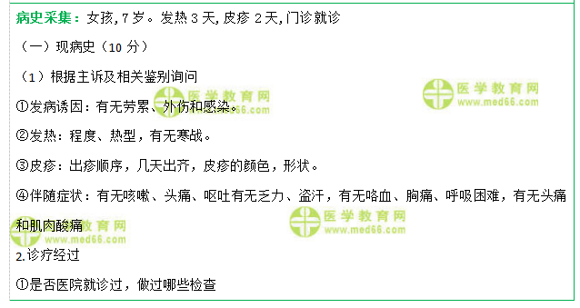 临床执业医师实践技能考试题