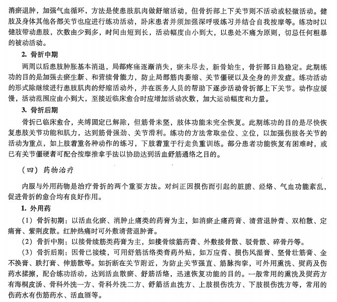 骨折的治疗——中医医术确有专长