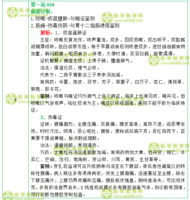 中医执业医师实践技能第一站分享