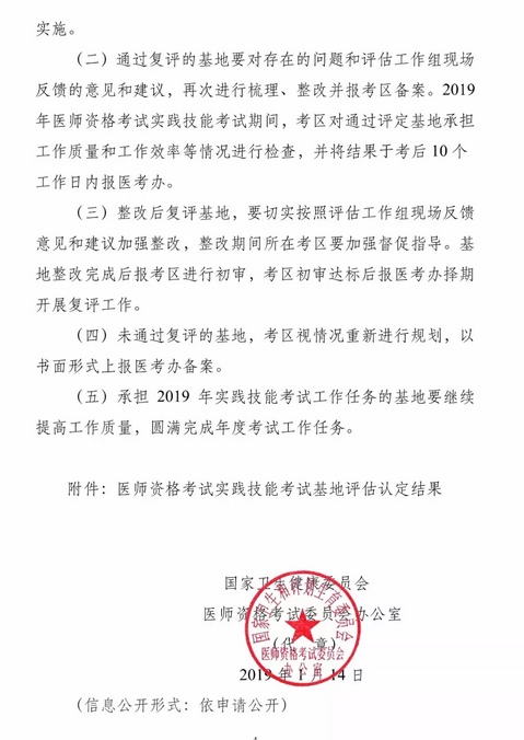 国家医师资格考试实践技能考试基地复评