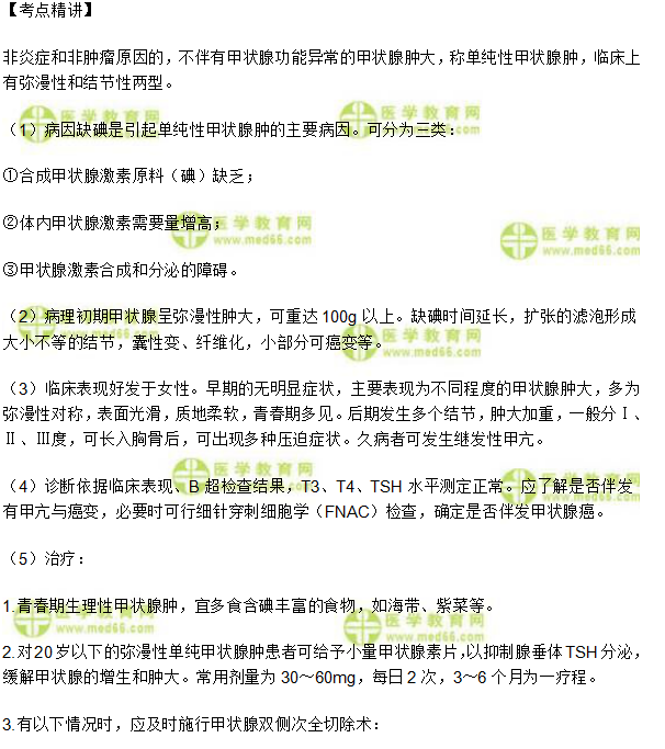 单纯性甲状腺肿