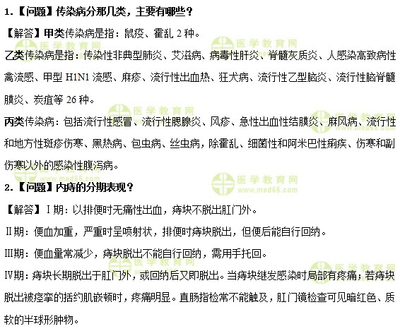 医学教育网中级主管护师:《答疑周刊》2019年第36期