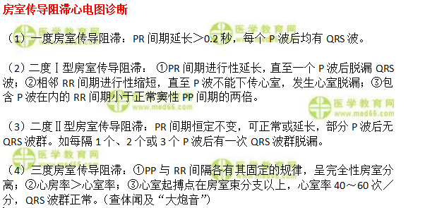 房室传导阻滞心电图诊断