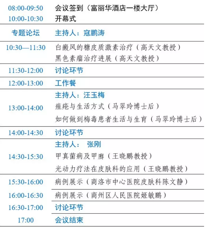 陕西省2019年皮肤性病学基础教育基层大讲堂商洛行学术会