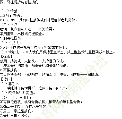 2019年临床助理医师考点精粹-运动系统考试重点串讲（2）