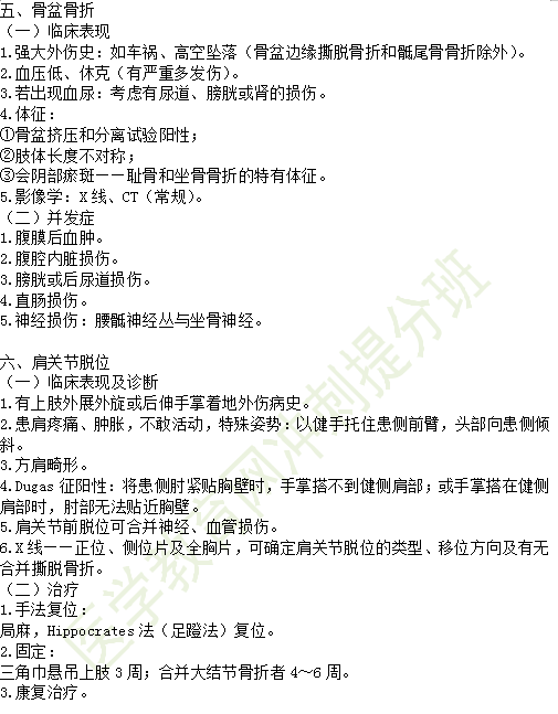 2019年临床助理医师考点精粹-运动系统考试重点串讲（2）