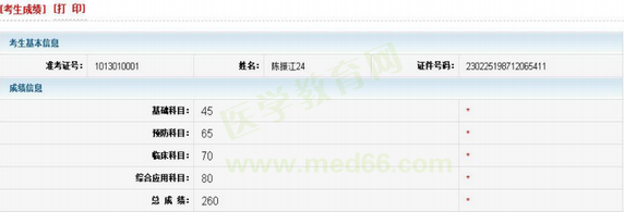 执业兽医成绩查询2