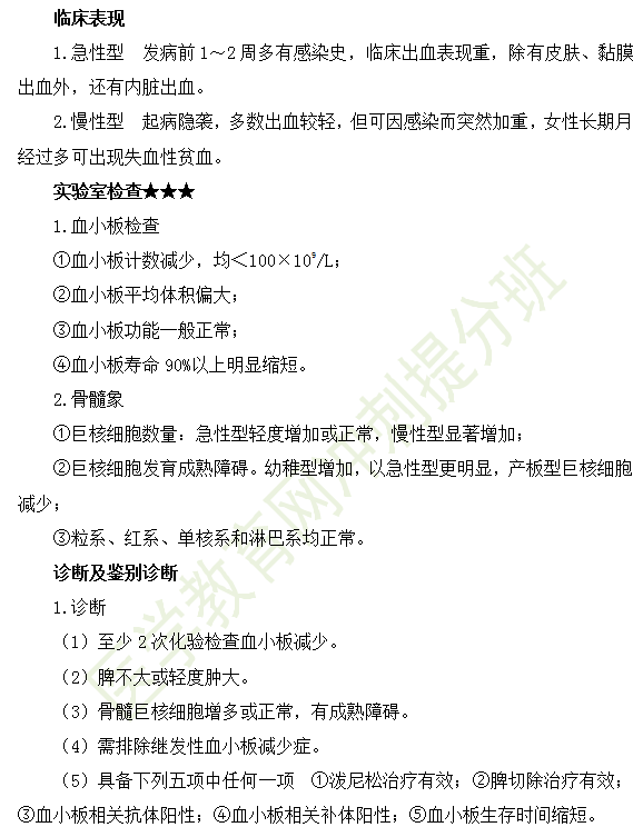 特发性血小板减少性紫癜