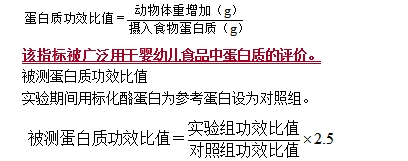 蛋白质功效比值