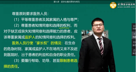 尊重原则所涵盖的权利