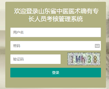 山东省中医医术确有专长2020年报名入口