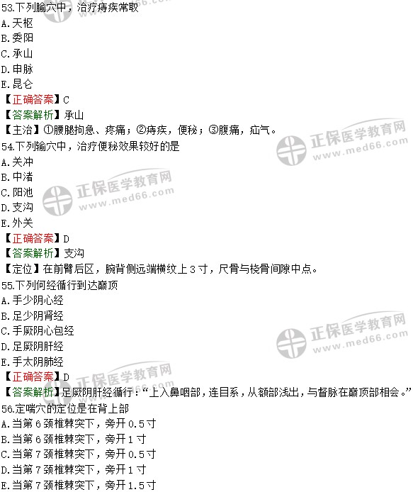 2020年中西医执业医师全真模拟卷第一套第四单元A1型题（九）