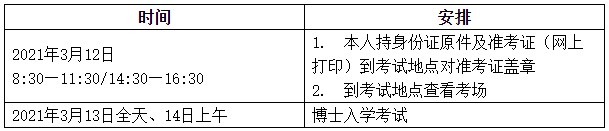 河北医科大学2021年博士考试初试时间