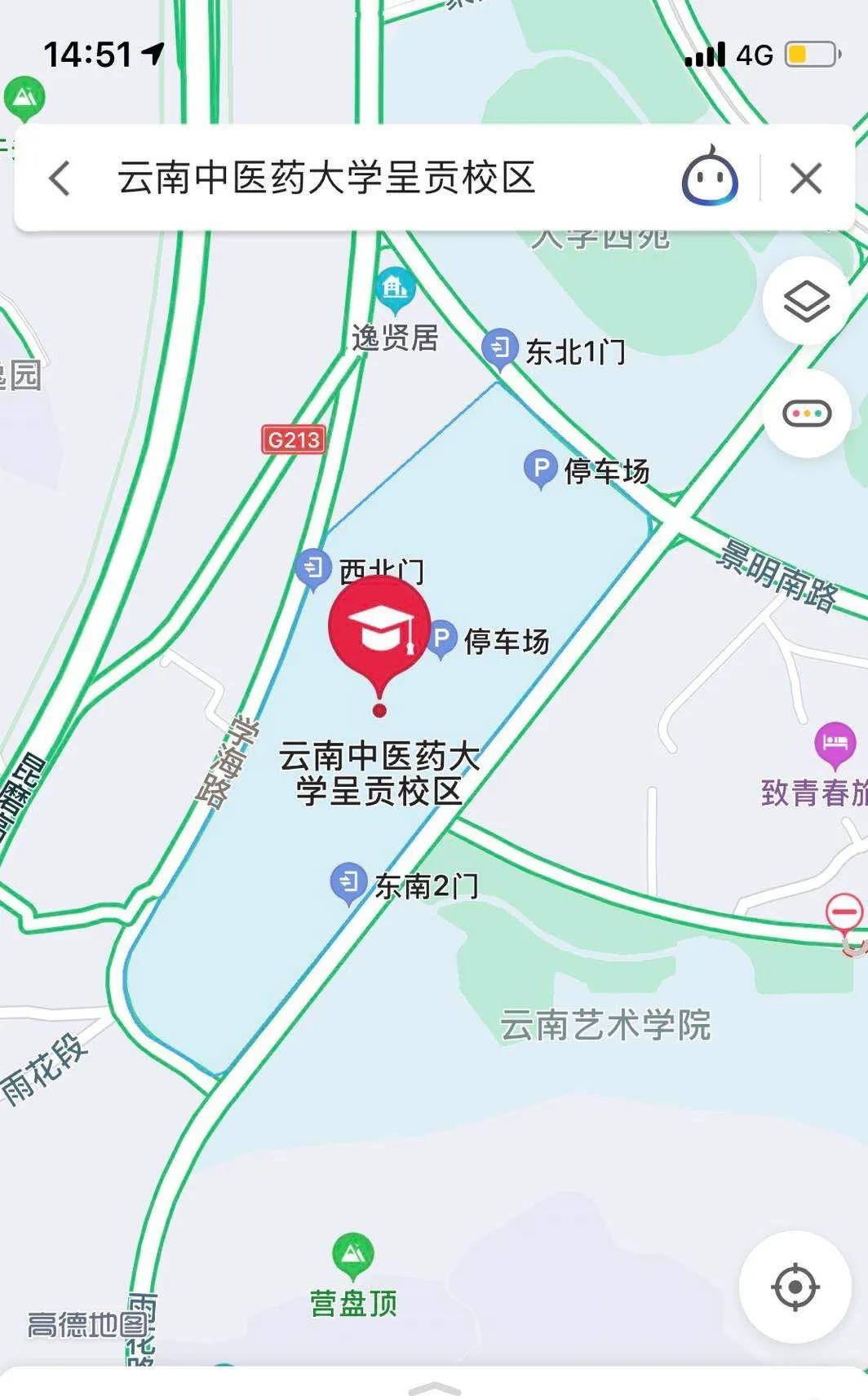 云南中医药大学地图图片