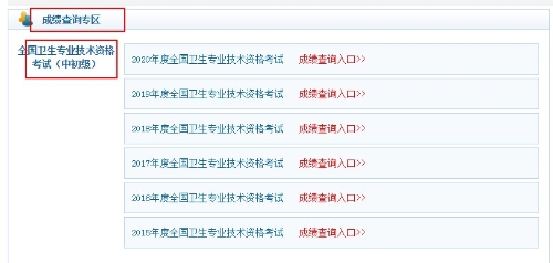 卫生资格考试成绩 卫生资格考试成绩