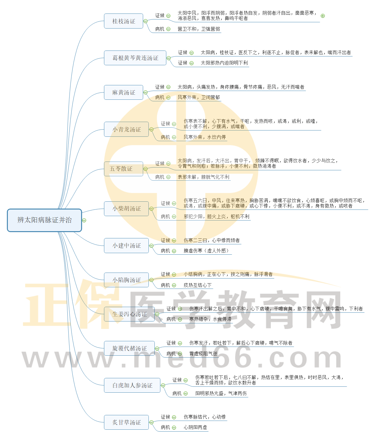辨太阳病脉证并治