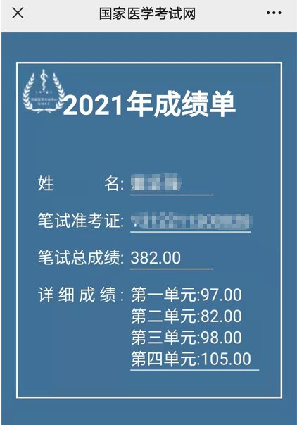 医师成绩单 医师成绩单