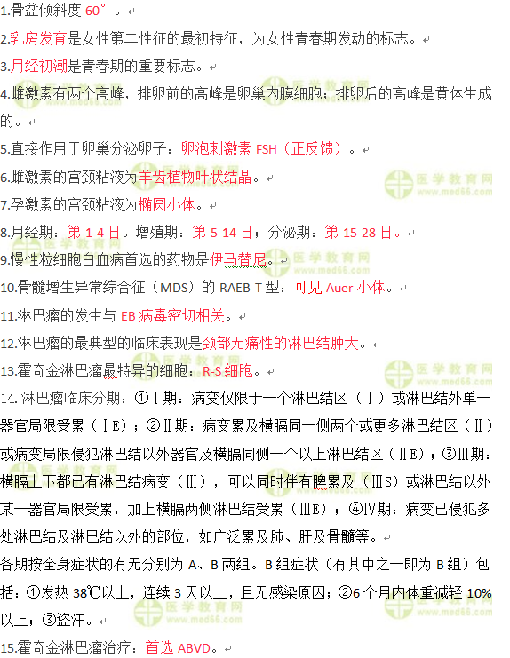 临床执业医师速记考点 临床执业医师速记考点