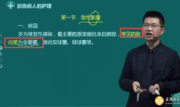 急性脓胸的主要致病菌 急性脓胸的主要致病菌