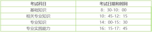 考试安排 考试安排