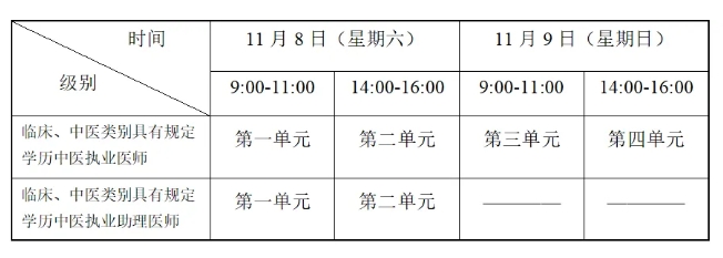 考试时间 考试时间