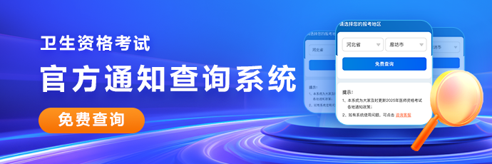 2026年卫生资格考试报名查询系统