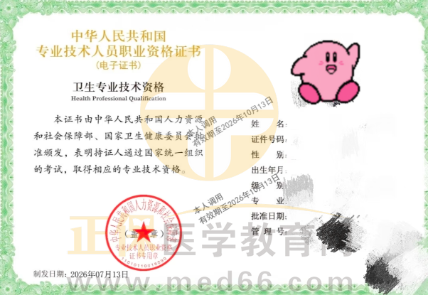 2026卫生资格电子证书下载 2026卫生资格电子证书下载
